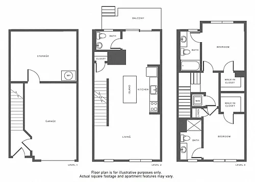 Floor plan T1 Townhome