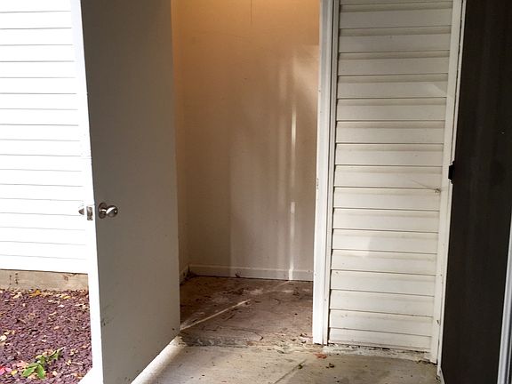 Locked storage closet on patio