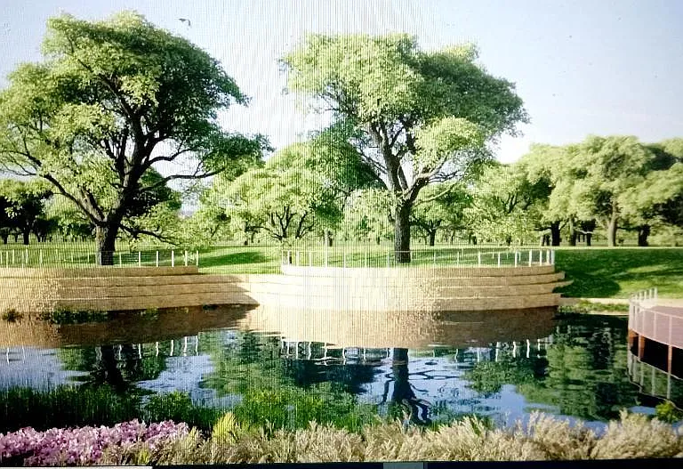 Signature Park is a short five block walk from the house and features a pond with boardwalk, playing lawns, playscape, a dog park, a series of interconnected walking and hiking trails.