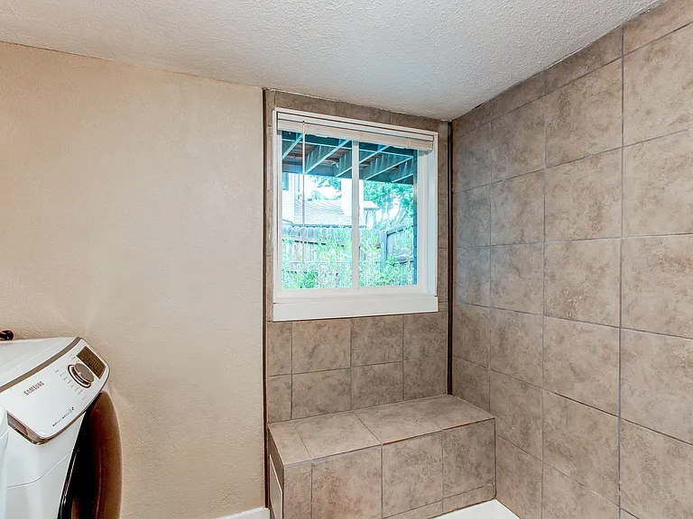 Shared Bathroom with Laundry