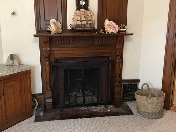 Fireplace in living room