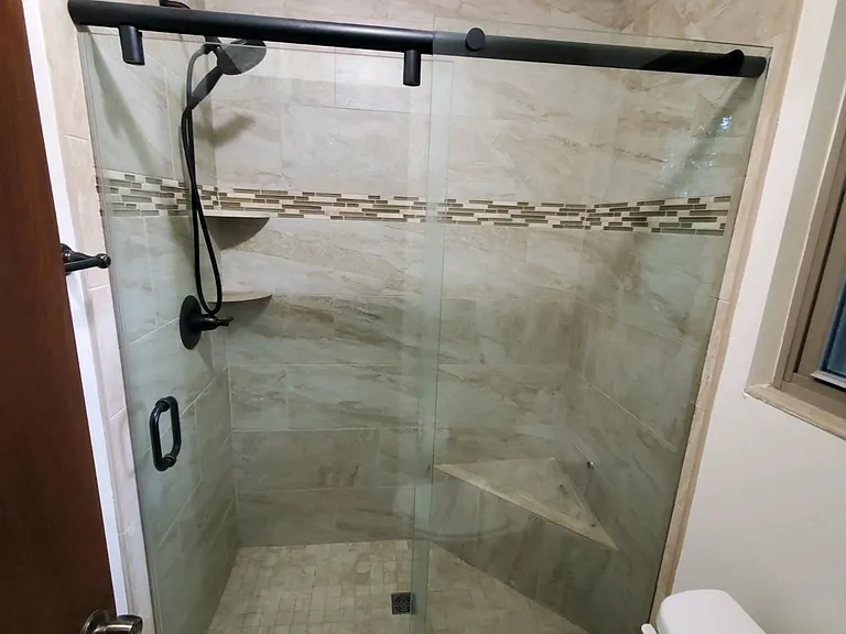 Master Bath step-in shower and toilet