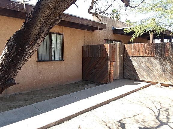 Gated entrance to door