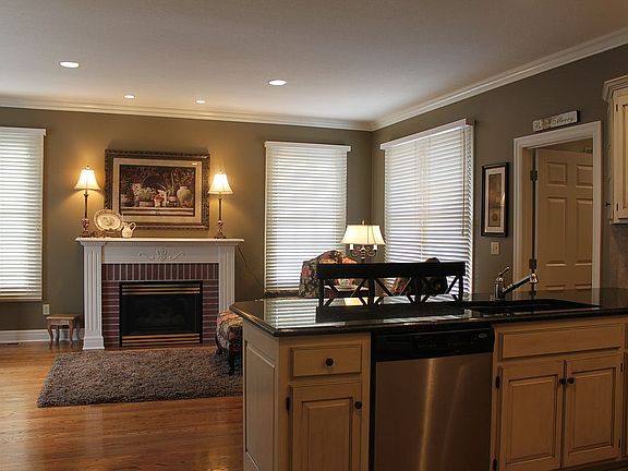 Open Kitchen and Hearth Room