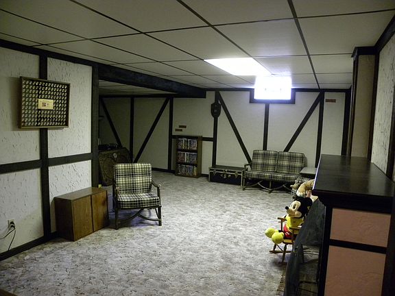 spacious finished basement
