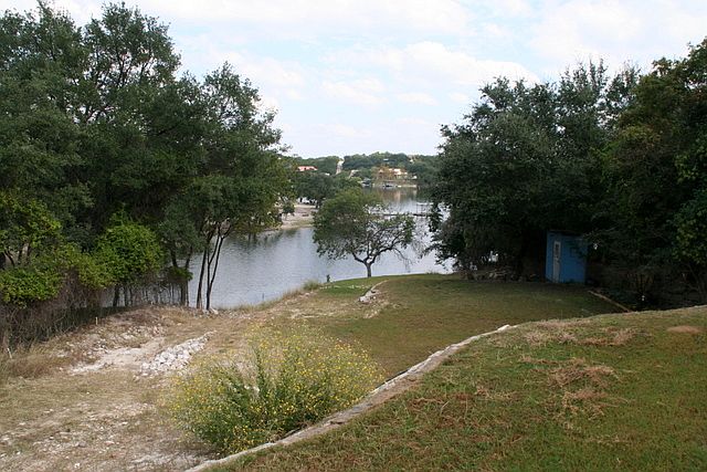 Looking down from top 