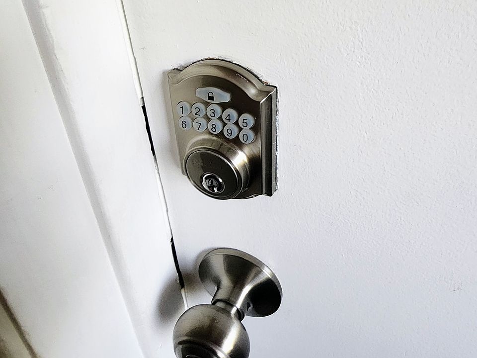 Keyless entry w/ your own chosen custom code for your unit door as well!