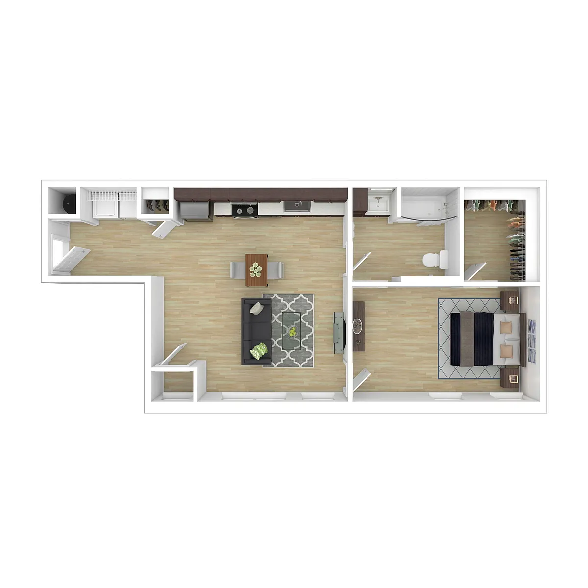 Floor plan 1B-A Type A