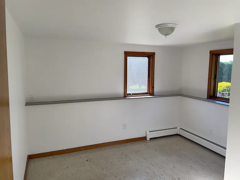 Bedroom downstairs, new paint and electrical.