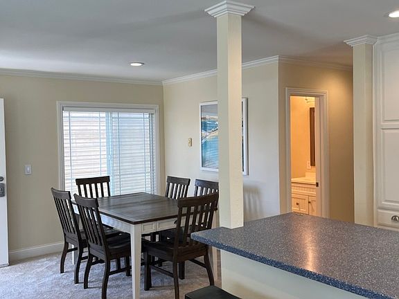 View of dining room and entrance