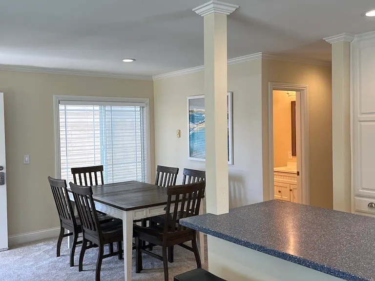 View of dining room and entrance