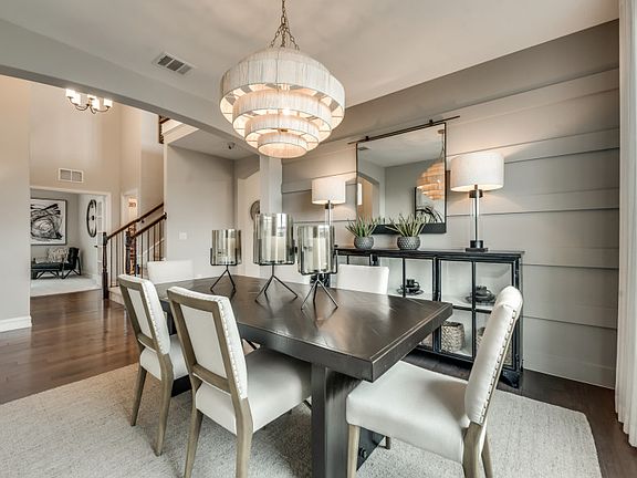 Formal dining room off entryway