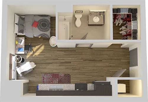 Floor plan STUDIO - Suite