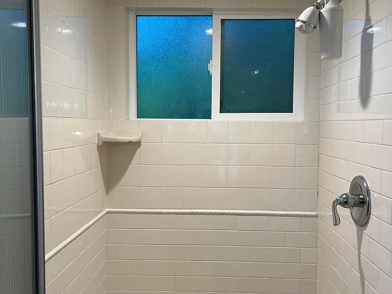 Tiled shower