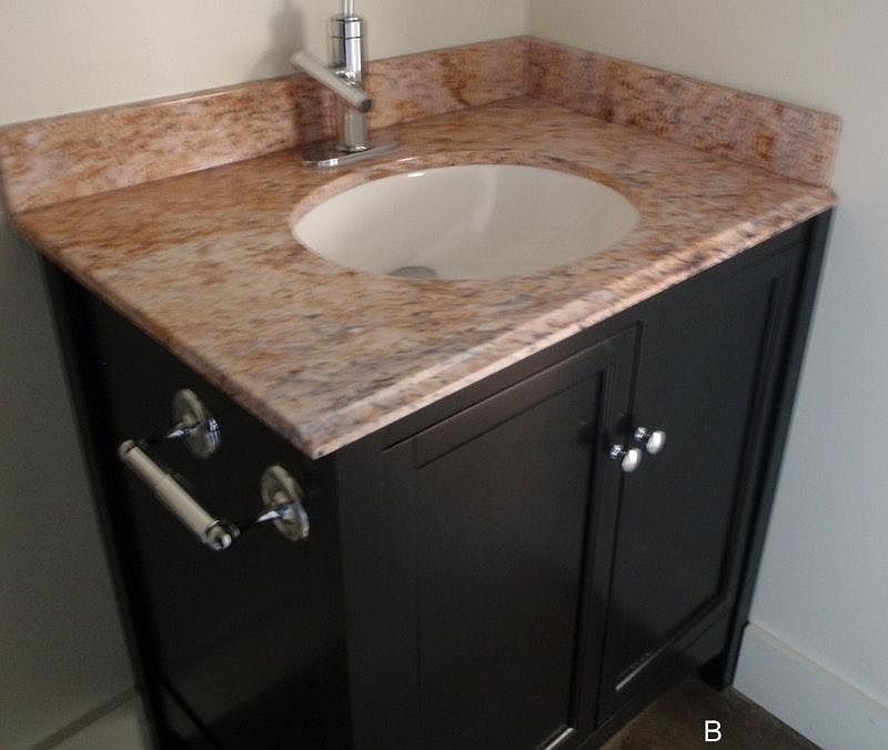 granite sink counters