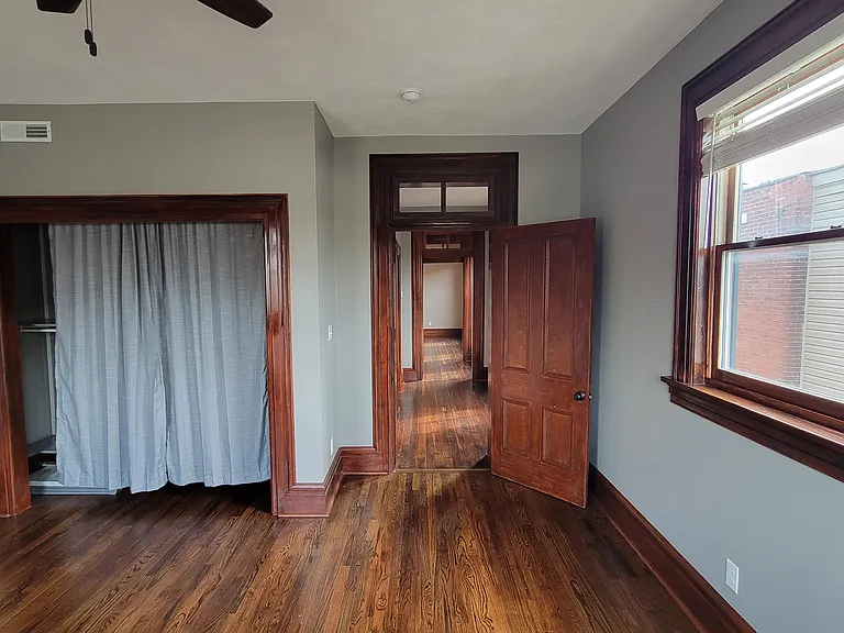 From the bedroom... 5 transom windows in the unit!