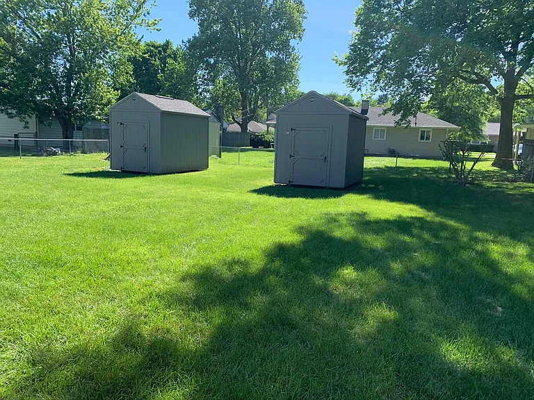 Backyard storage sheds