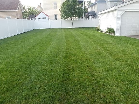 large fenced in yard.