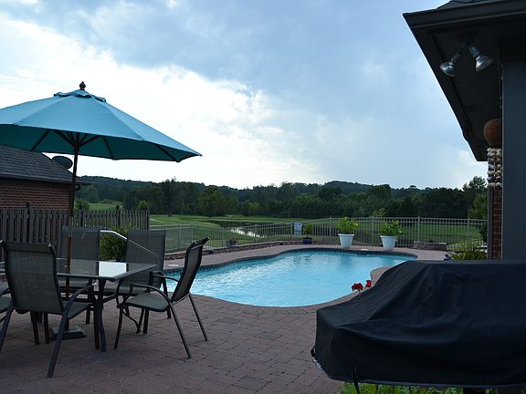 Pool overlooking ponds