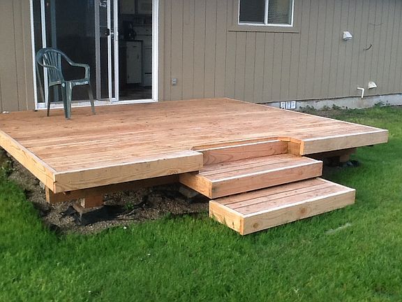 Small deck added off dining 