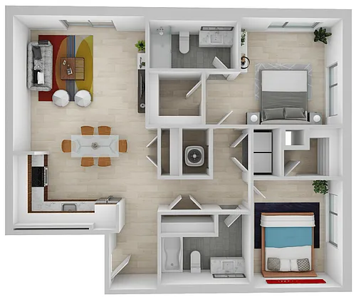 Floor plan Two Bedroom