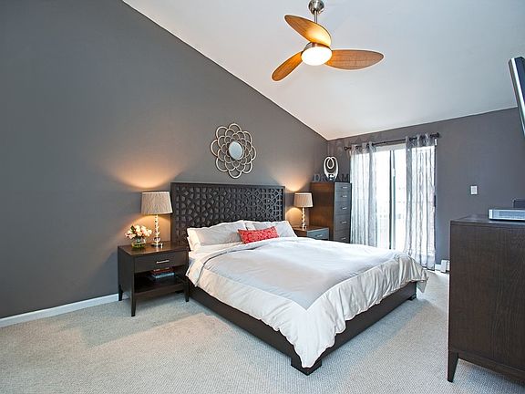 Master bedroom with porch