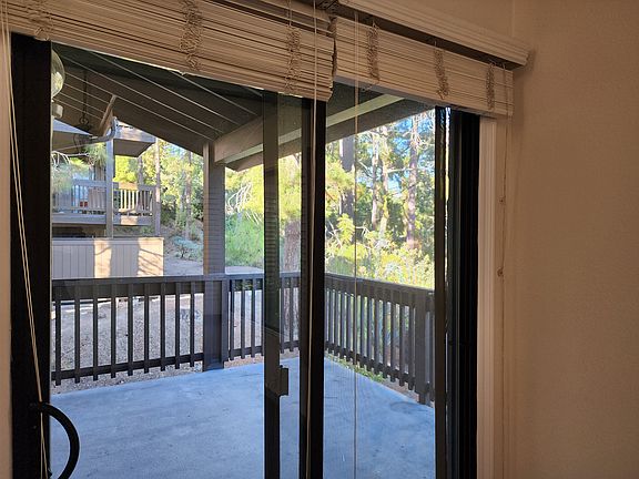 View of deck from dining area