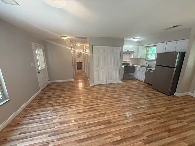 view of living room/kitchen area