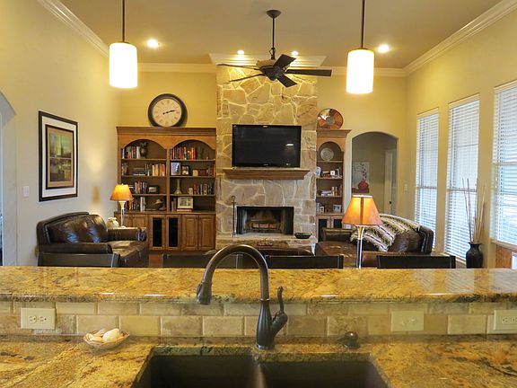 built in with fireplace
