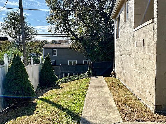 To the left of house