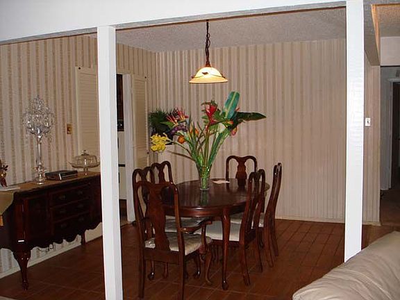 Dining area is spacious