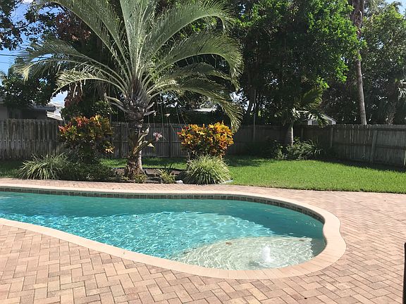 Beautiful fenced in backyard