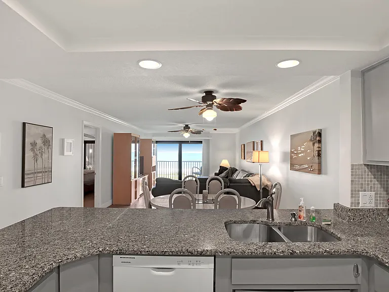 ocean view from kitchen