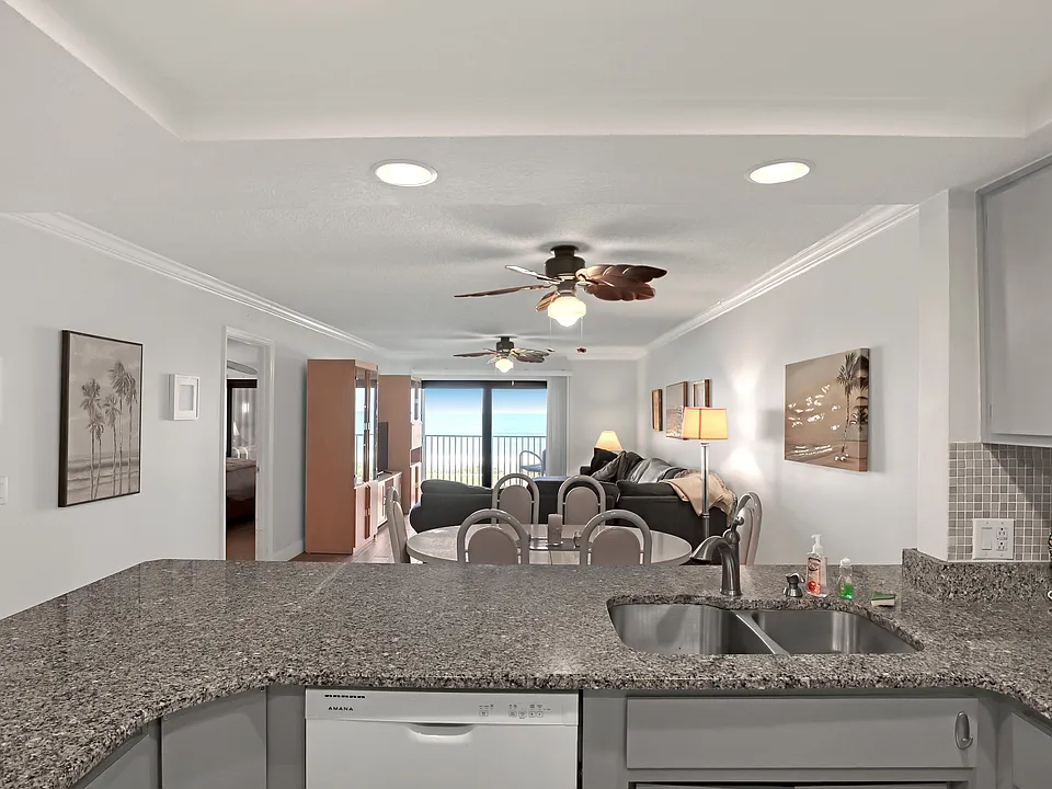 ocean view from kitchen