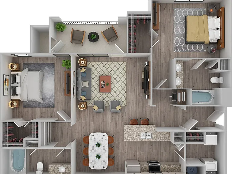 2 Bedroom | 2 Bath | 1074 SF 2 Bedroom | 2 Bath | 1074 SF