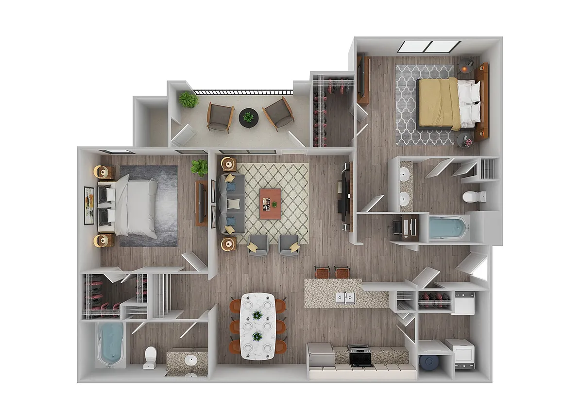Floor plan B2 | Renovated