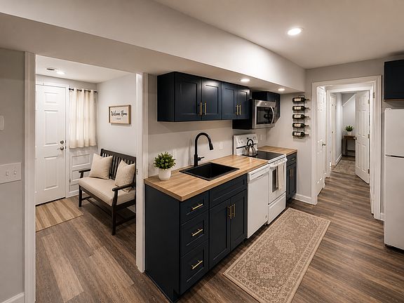 Elegant Kitchen To Foyer