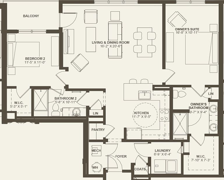 First Floor 2 br 2 ba