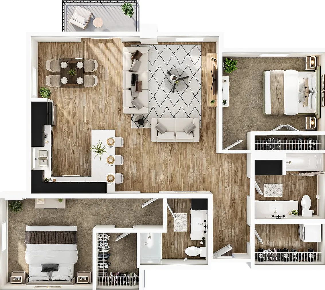 The Foundry - 2 Bedroom / 2 Bathroom — Photo 2