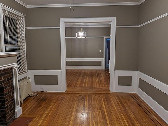 View from living room into dining room
