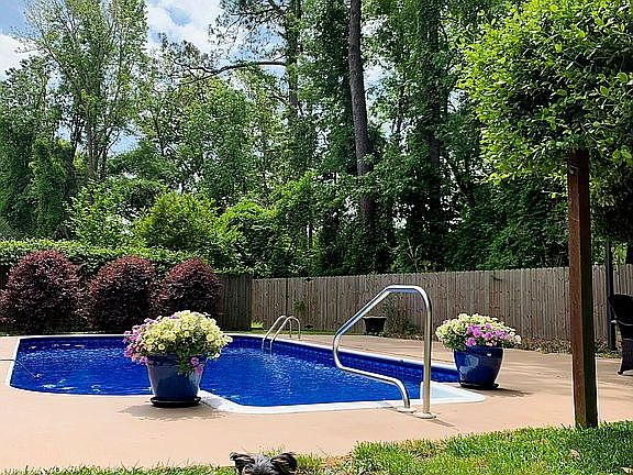 Pool in Backyard