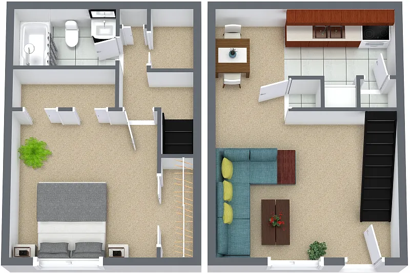 Floor plan 1 Bedroom