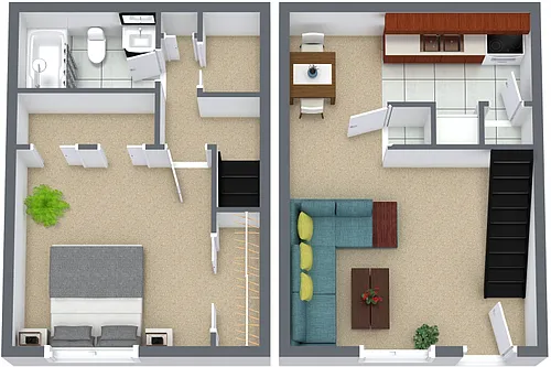 Floor plan 1 Bedroom