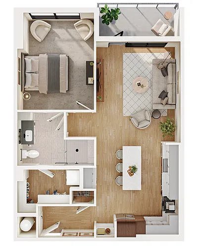 Floor plan A2.1 Upgraded