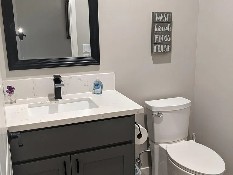 Hall half bath