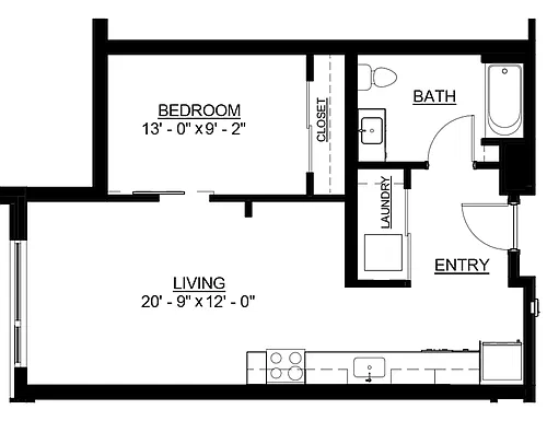 Floor plan Studio