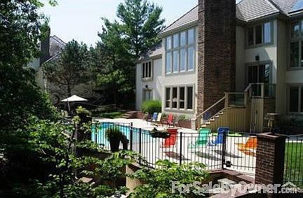 Rear of house and pool deck