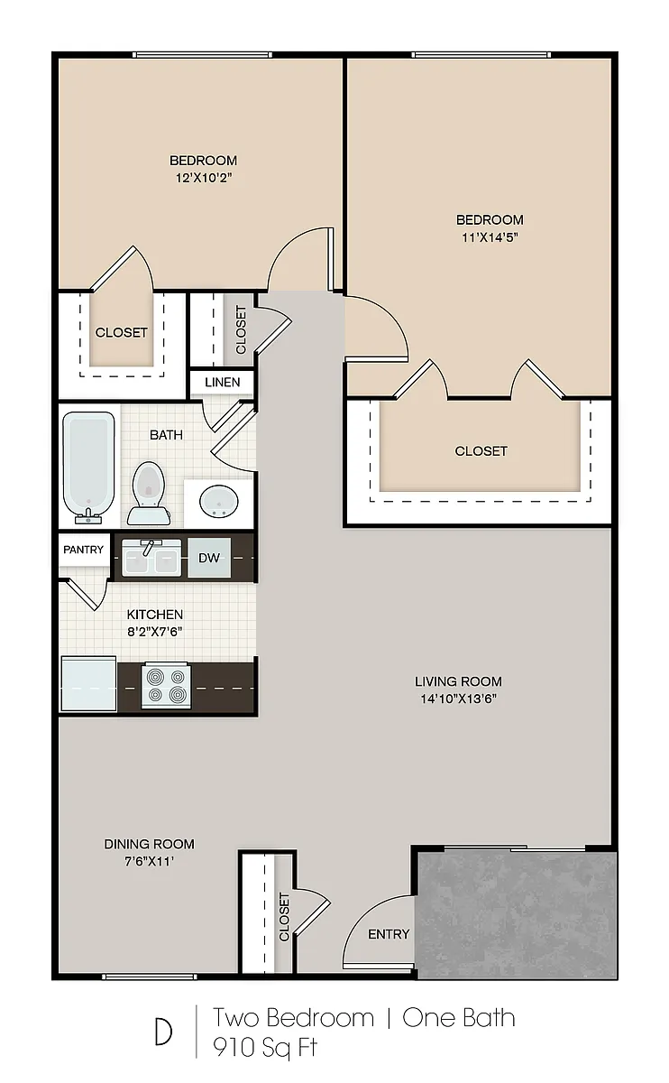 Floor plan B2-D