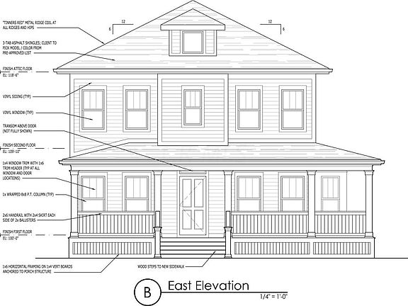 1225 Ashland - East Elevation