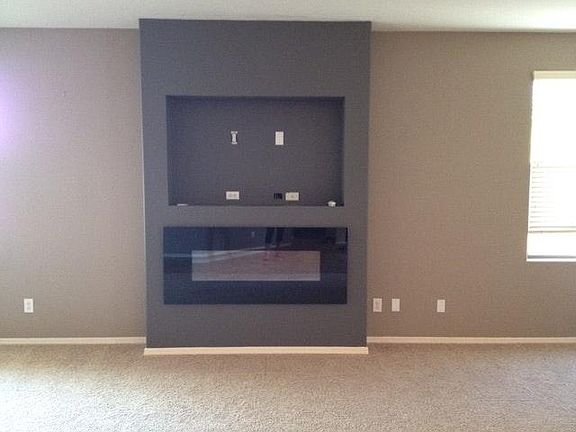 Living room - TV/Fireplace wall